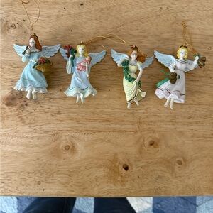 Angel Holiday Ornaments Set - Multicolor